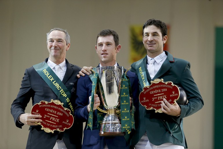 Le podium de cette finale du Top Ten 2014 - Patrice Delaveau, Scott Brash et Steve