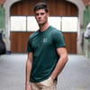 T-shirt homme vert