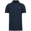 Men's pique polo shirt blue