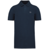 Polo piqué homme bleu