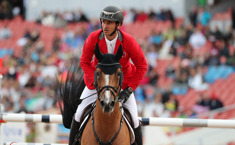 Steve & Bianca durant la première manche de l'épreuve par équipes - Copyright (C) Sportfot.com