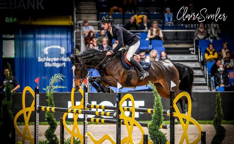 Steve and Dynamix de Belhême took a very nice 2nd place in the GP5*-W of Stuttgart(C) Claire Smlr