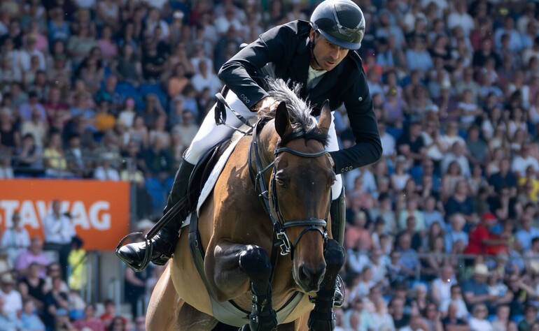 Aachen: A top-five finish for Steve and Venard de Cerisy.