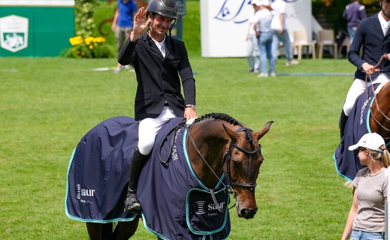 Lancelotta survole le Grand Prix du CSI3* de Samorin.