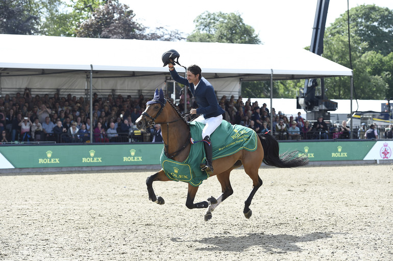 Steve Guerdat riding Bianca winner of the Rolex Grand Prix