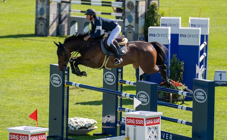 CSIO5 Saint-Gall,; montant Venard de Cerisy, Steve a remporté le GP de SuisseVenard de Cerisy vainqueur du GP 