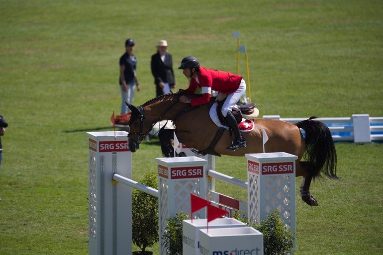 Albführen's Bianca au CSIO de saint-Gall, Les suisses 3es dans la Coupe des Nations.