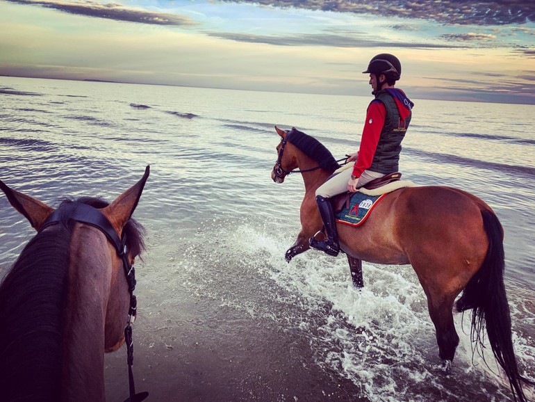 Albführen Bianca, rien de tel qu'un bon bain de mer pour commencer l'année