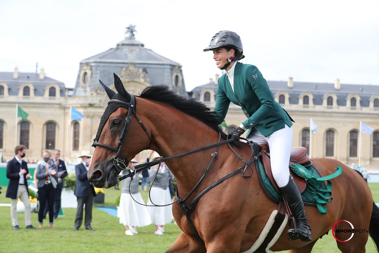 CSI5* Chantilly magnifique 2e place de Fanny Guerdat Skalli, dans une rankings (145cm) du 5* (C) Sportfot