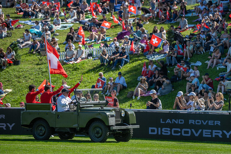 Double sans faute dans le Prix des Nations vendredi avec une Dynamix au mieux de sa forme, Steve fut un grand artisan du podium final de l’équipe (C) CSIO St-Gall