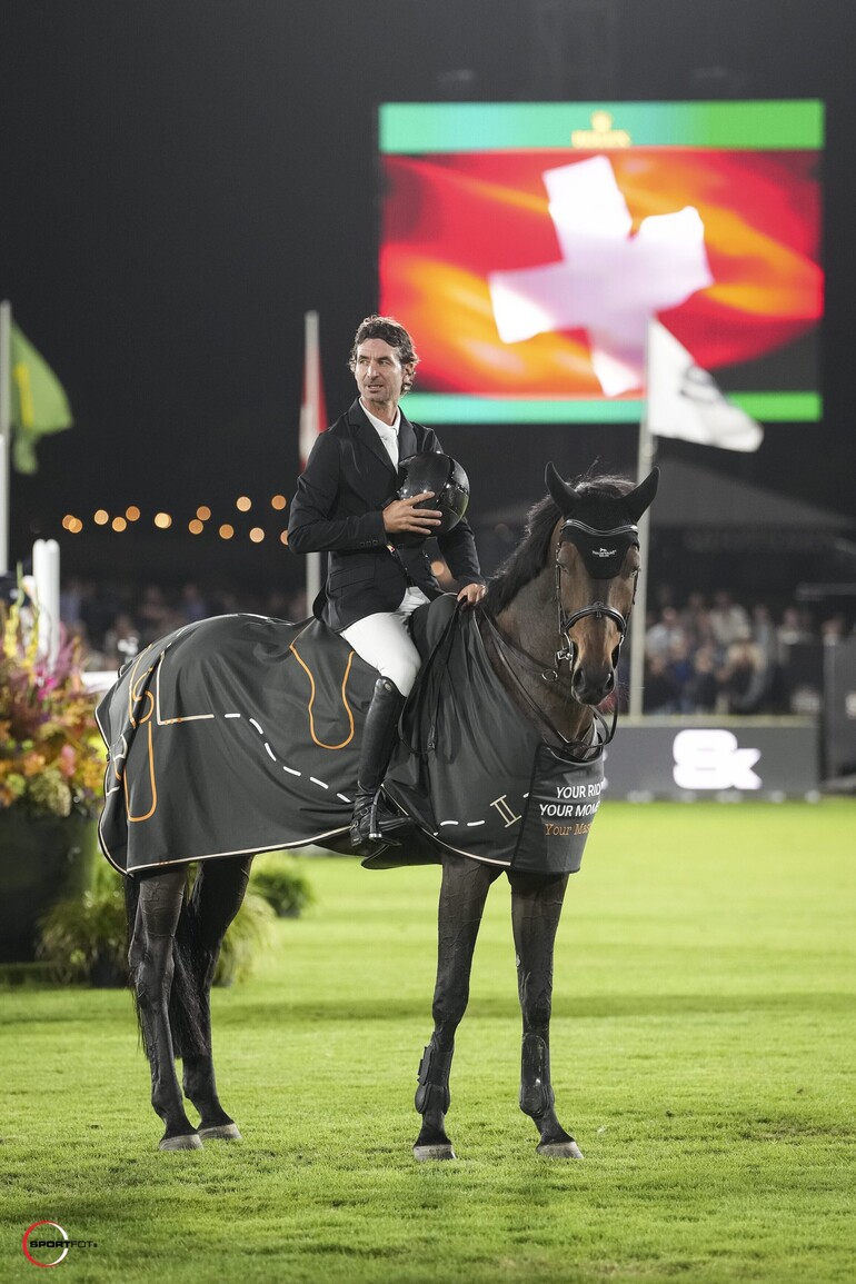 Victoire pour Lancelotta & Steve Guerdat dans la qualificative du GP (C) Sportfot
