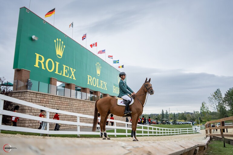 Steve et Albführen's Iashin Sitte ont décroché une formidable troisième dans le Grand-Prix CDKC international Preented By Rolex de Calgary, au Canada. (C) sportfot