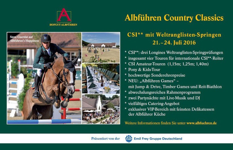 Albführen Country Classics vom 19. - 24. Juli 2016