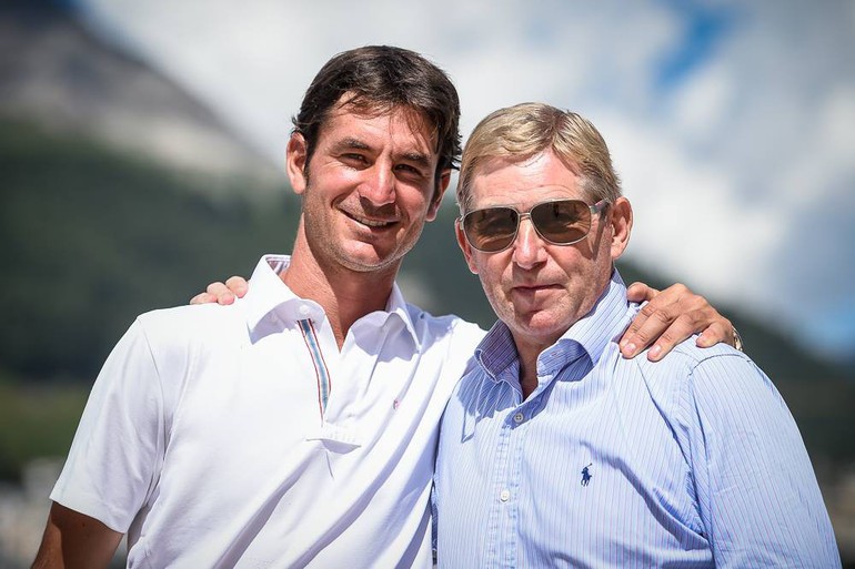 Steve avec le nouveau champion olympique - Nick Skelton (C) CSI St-Moritz