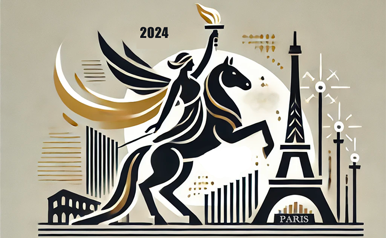Médaille équestre - Jeux Olympiques Paris 2024 - Olympic Games